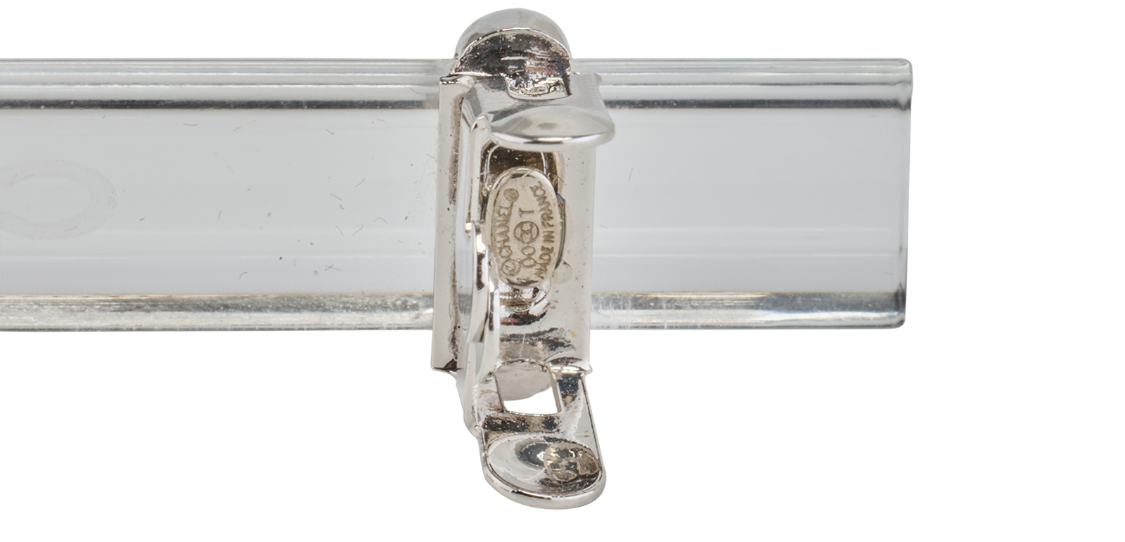 Chanel Logo Hair Barrette, &pound;180, Accessories, Silver, Resin, Other view